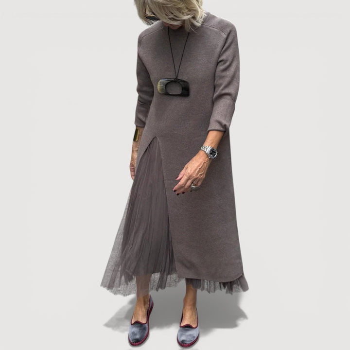 ANNA – LAYERED MIDI DRESS