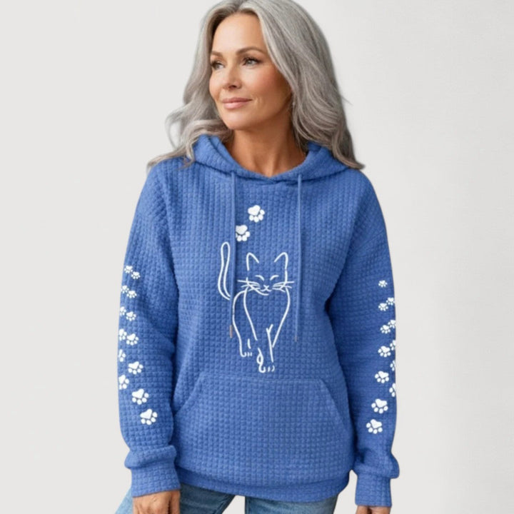 NELLY – CAT PRINT HOODIE