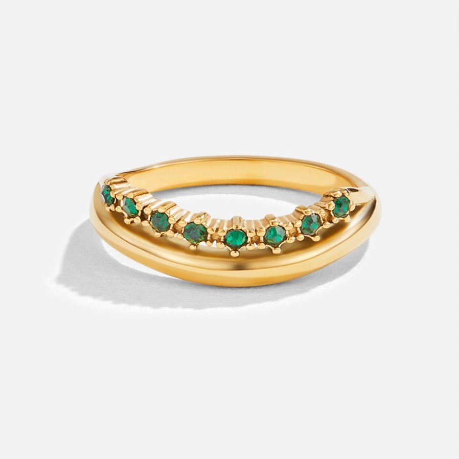 MARY – EMERALD GREEN RING