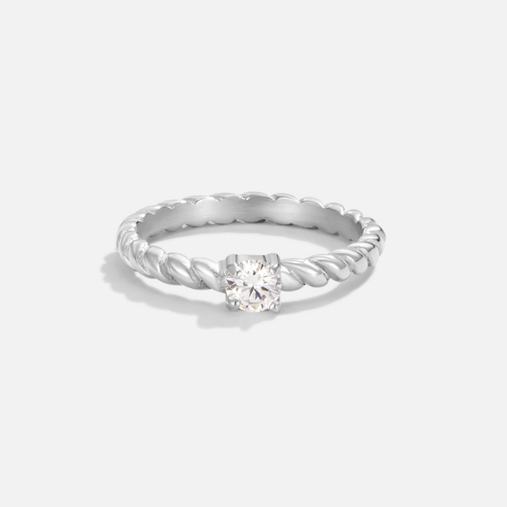TALIA – TWISTED SILVER RING